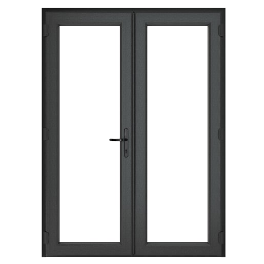 PVC-U French Door Left Hand Master 1490 x 2090 mm Grey/White