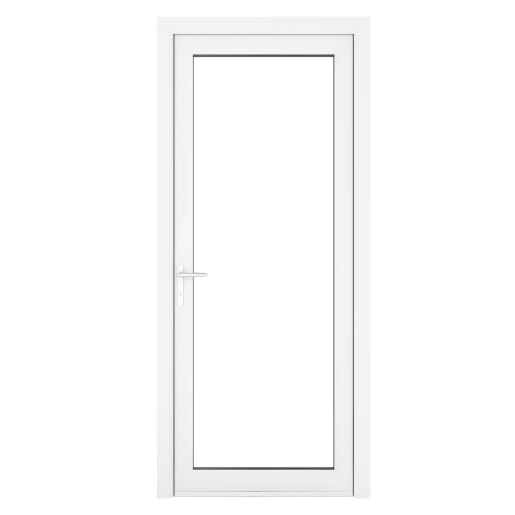 Crystal Triple Glazed Door White 920 x 2090mm Clear