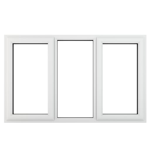 Crystal Triple Glazed Window White LH & RH 965 x 1770mm Clear