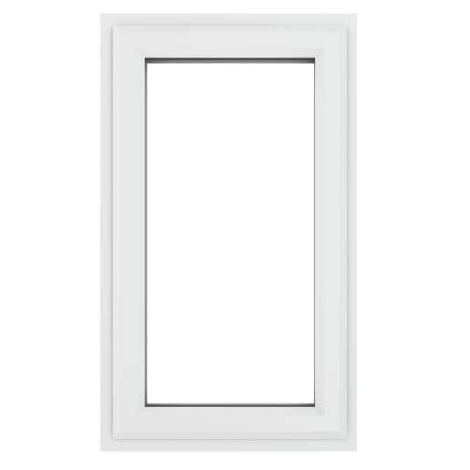 Crystal Triple Glazed Window White LH 610 x 965mm Clear