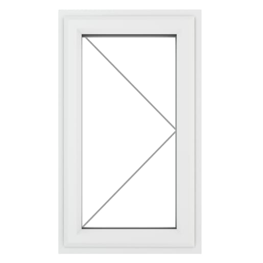 Crystal Triple Glazed Window White RH 1190 x 1190mm Clear