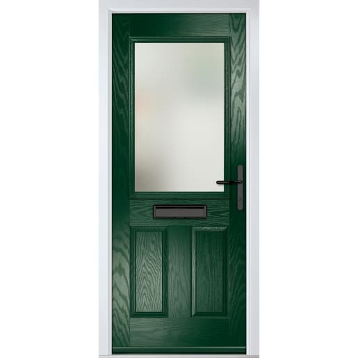 Lytham Green Clear Glass 920 x 2090mm Left Hand