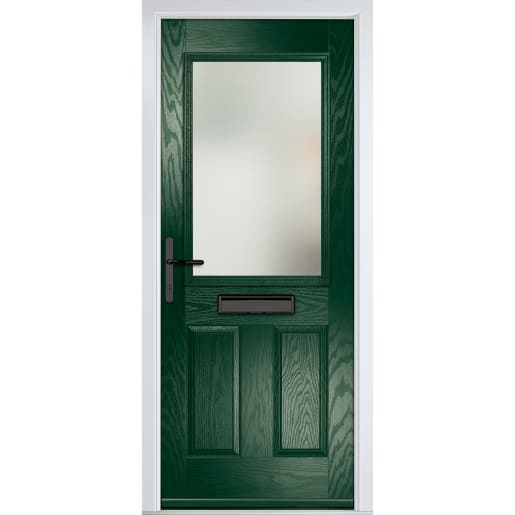 Lytham Green Stipolytte Glass 920 x 2090mm Right Hand