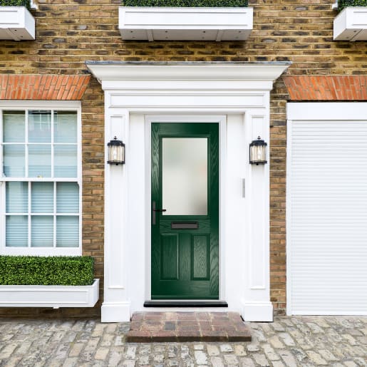 Lytham Green Stipolytte Glass 920 x 2090mm Right Hand