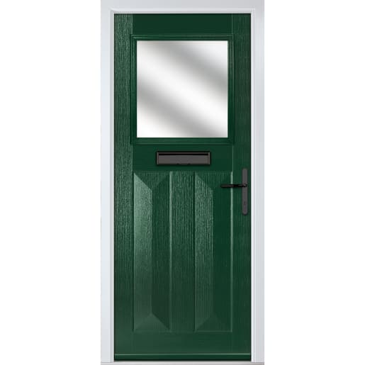 Eaton Green Clear Glass 920 x 2090mm Left Hand
