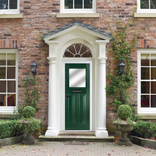Eaton Green Clear Glass 890 x 2090mm Right Hand