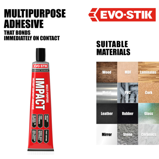 Evo-Stik Impact Adhesive 65g Large Tube Clear