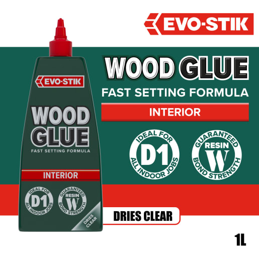 Evo-Stik Resin 'W' Extra Fast Wood Adhesive 1L White