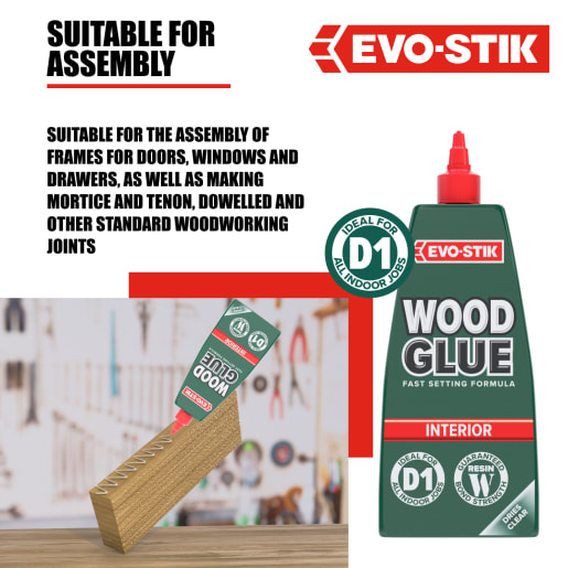 Evo-Stik Resin 'W' Extra Fast Wood Adhesive 1L White