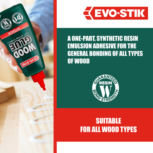 Evo-Stik Resin 'W' Extra Fast Wood Adhesive 1L White