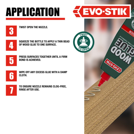 Evo-Stik Resin 'W' Extra Fast Wood Adhesive 1L White