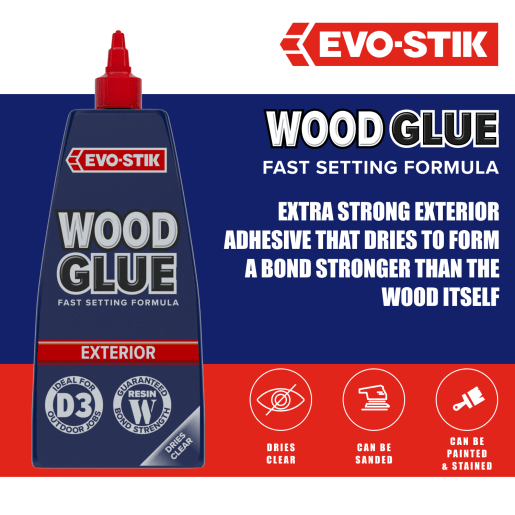 Evo-Stik Resin 'W' Weatherproof Wood Adhesive 500ml White