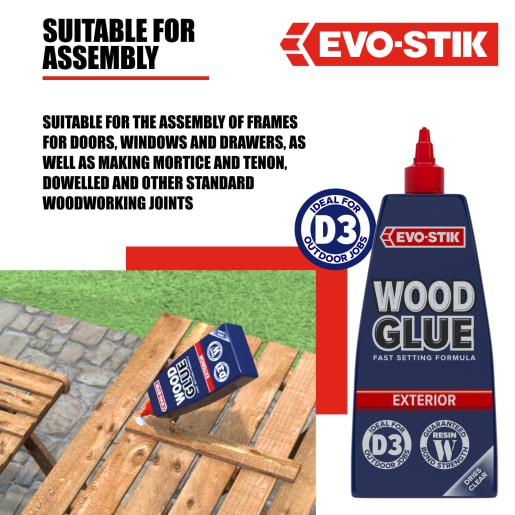 Evo-Stik Resin 'W' Weatherproof Wood Adhesive 500ml White
