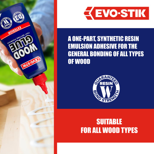 Evo-Stik Resin 'W' Weatherproof Wood Adhesive 500ml White