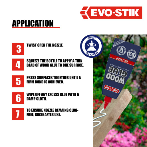 Evo-Stik Resin 'W' Weatherproof Wood Adhesive 500ml White
