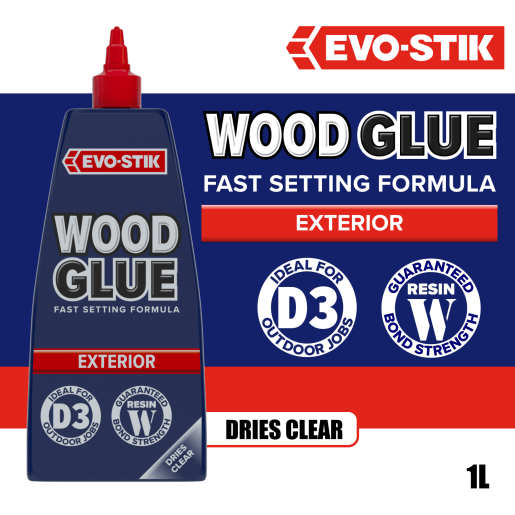 Evo-Stik Resin 'W' Weatherproof Wood Adhesive 1L White