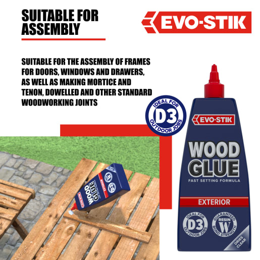 Evo-Stik Resin 'W' Weatherproof Wood Adhesive 1L White