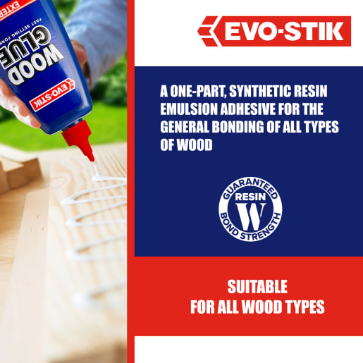 Evo-Stik Resin 'W' Weatherproof Wood Adhesive 1L White