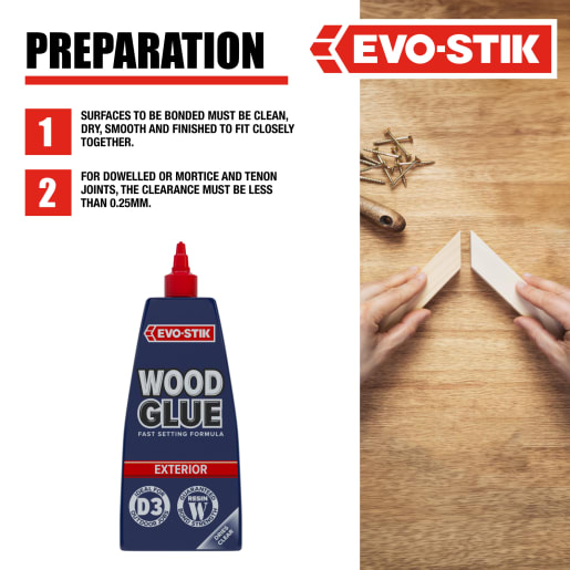 Evo-Stik Resin 'W' Weatherproof Wood Adhesive 1L White