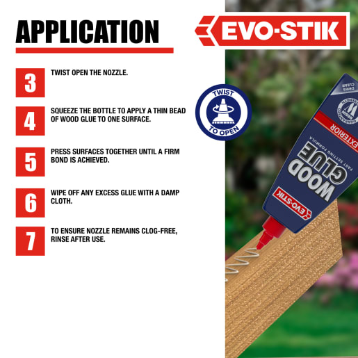 Evo-Stik Resin 'W' Weatherproof Wood Adhesive 1L White