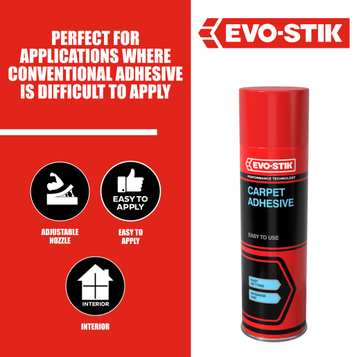 Evo-Stik Carpet Adhesive 500ml Light Amber