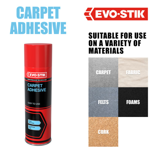 Evo-Stik Carpet Adhesive 500ml Light Amber