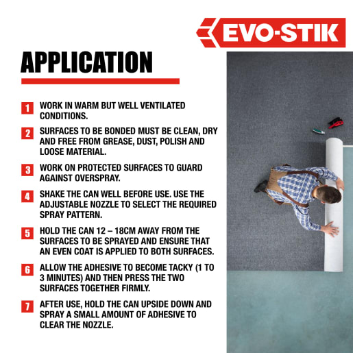 Evo-Stik Carpet Adhesive 500ml Light Amber