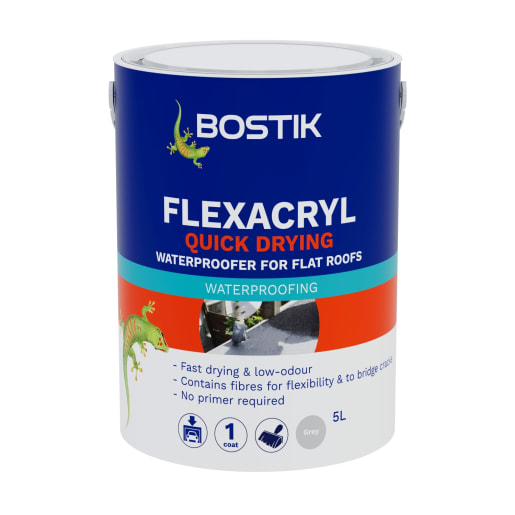 Bostik Flexacryl Solvent Free Water proofer 5 Litre Grey