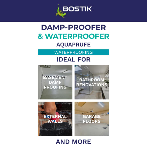 Bostik Cementone Flexible Damp Proofer and Waterproofer 5L Black