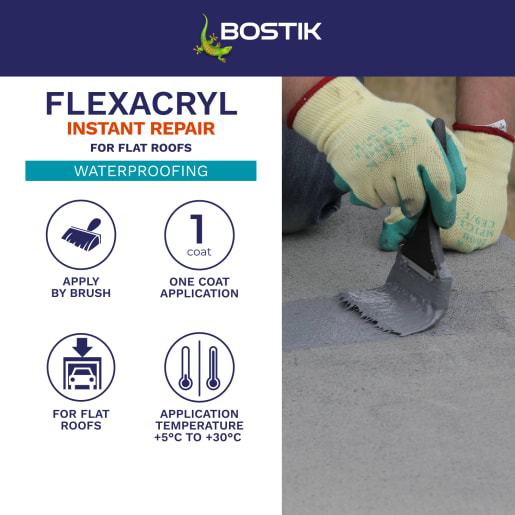 Bostik Flexacryl Instant Repair 5kg Grey