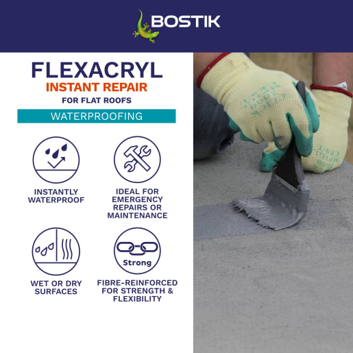 Bostik Flexacryl Instant Repair 5kg Grey