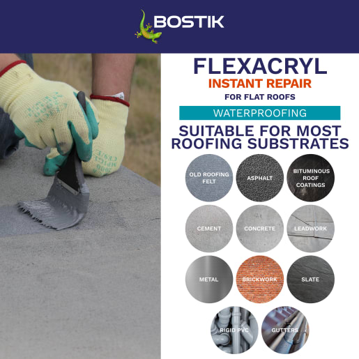 Bostik Flexacryl Instant Repair 5kg Grey