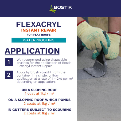 Bostik Flexacryl Instant Repair 5kg Grey