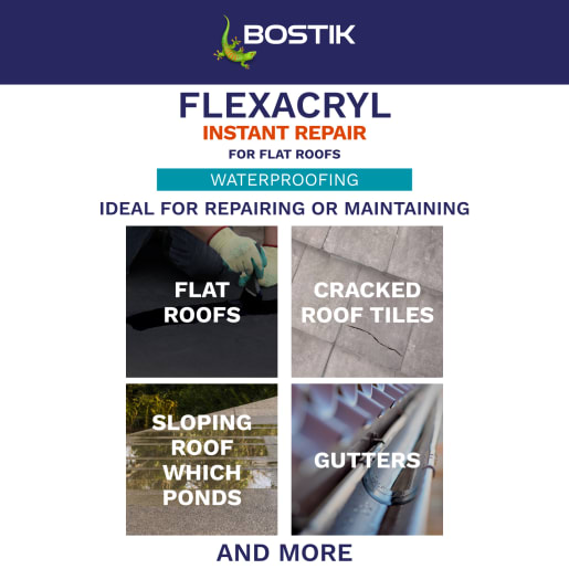 Bostik Flexacryl Instant Repair 5kg Black