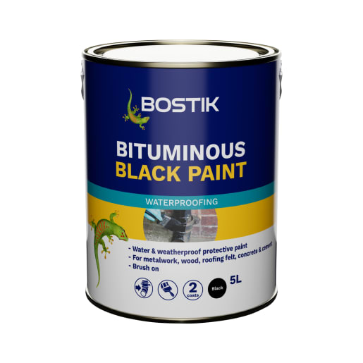 Bostic Cementone Bitumen Waterproof Paint 5.0L Black
