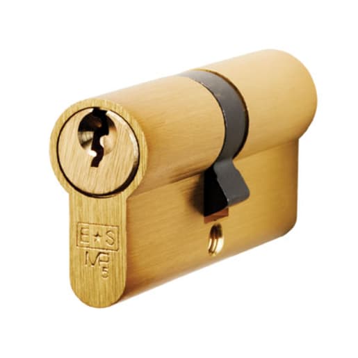 Eurospec 5 Pin Euro Double Cylinder Lock 70mm Satin Brass