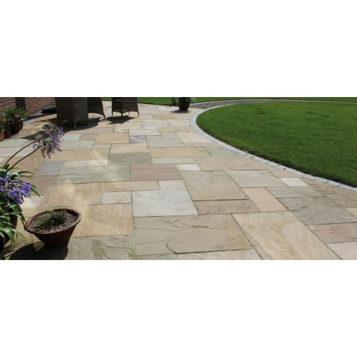 ClassicStone 600 Series Calibrated Sandstone Paving Pack Harvest Pack size 48 