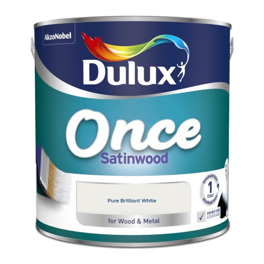 Dulux Once Satinwood 2.5L Pure Brilliant White