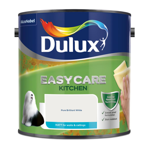 Dulux Easycare Kitchen Matt 2.5L Pure Brilliant White