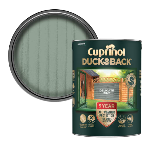 Cuprinol Ducksback 5 Year Waterproof 5 Litres Delicate Pine