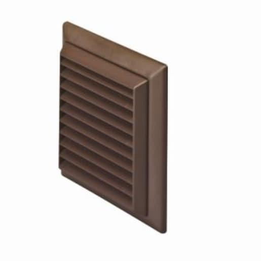 Domus Ventilation Grille With Flyscreen 155 x 155 x 45mm Brown