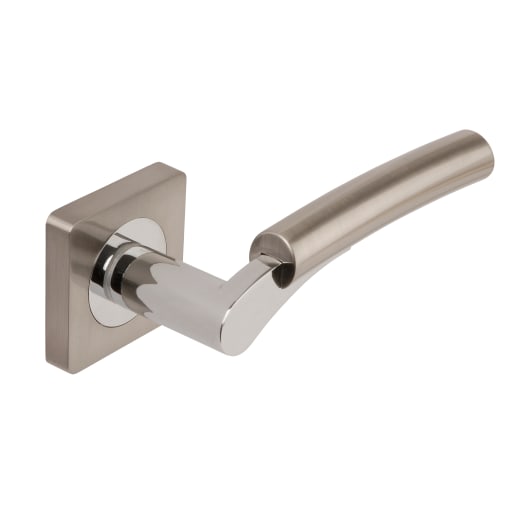 Ultimo Internal Door Pack Satin Nickel/Polished Chrome Dual Finish