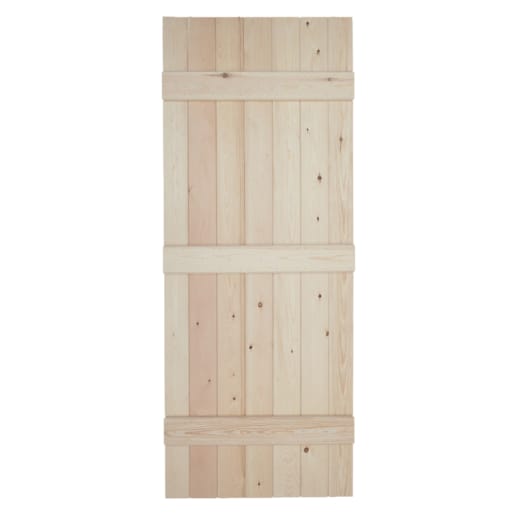 Heritage V Grooved Pine Ledged Door - Custom Size Up to 2150 x 950mm