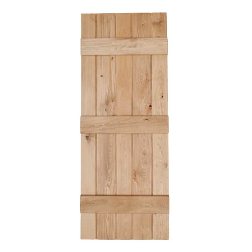 Heritage Select Rustic Bead & Butt Oak Ledged Door 1981 x 610mm