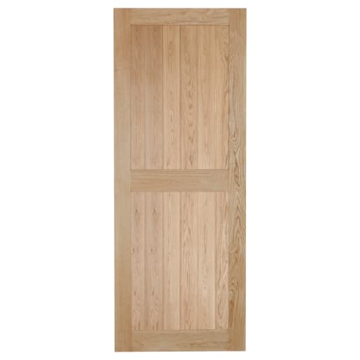 Heritage Internal Frame Ledge Solid Oak Door Bead & Butt Custom Sized Door