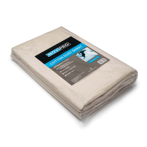 NOVIPro Cotton Dust Sheet 7.6 x 1m