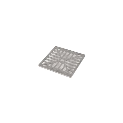 Hepworth Square Gully Grid Alloy 150 x 150mm Grey