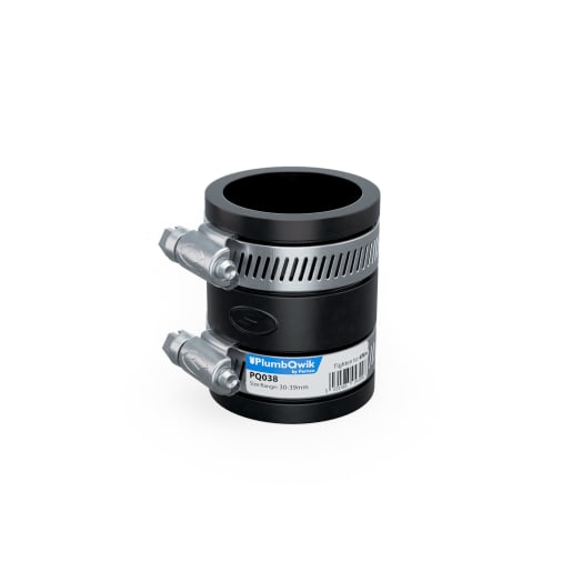 Fernco PlumbQwik Plumbing Coupling 30-39mm Black