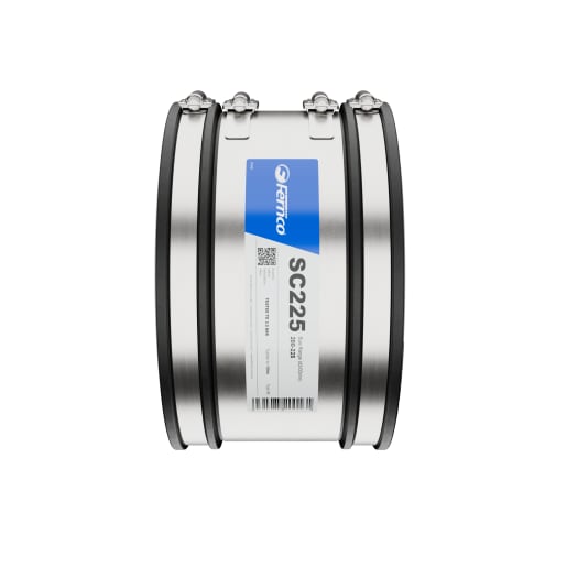 Fernco Standard Coupling 200-225mm Black
