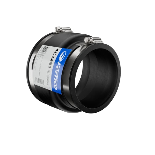 Fernco Adaptor Coupling 110-122/80-95mm Black
